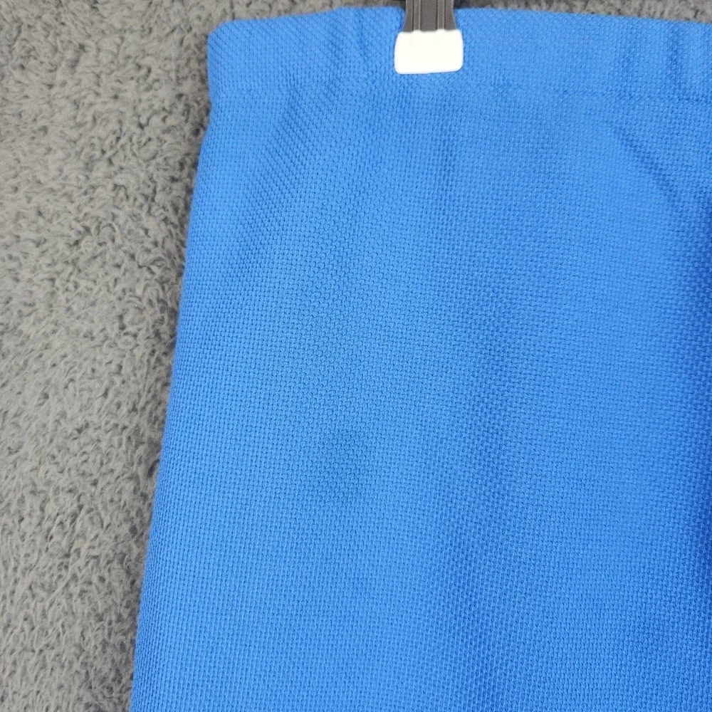 Vintage Sears Blue Double Knit Slacks Womens 12 32x30 Wide Leg Made in USA 70s